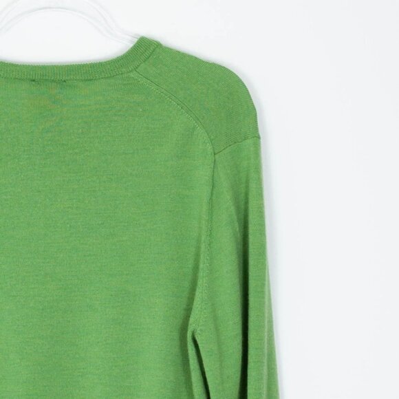 Jos A Bank Merino Wool Green Pullover Sweater Mens Size Large - Picture 6 of 6